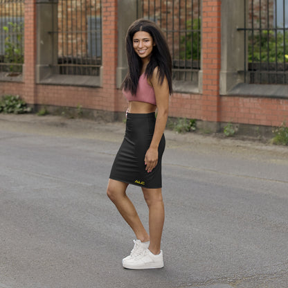Women's Mid-Waist Pencil Skirt