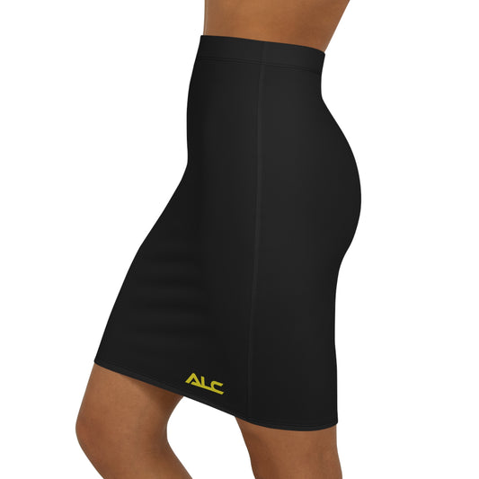 Women's Mid-Waist Pencil Skirt